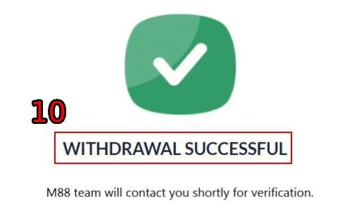 Step 3: Confirm Your Withdrawal Information & Wait