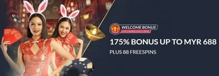 Take Advantage of the 175% Bonus Up to RM688 at M88 Live Casino